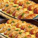 Favorite Stuffed Cabbage Rolls on a Vegetable Bed