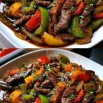 Sizzling Chinese Pepper Steak with Onions