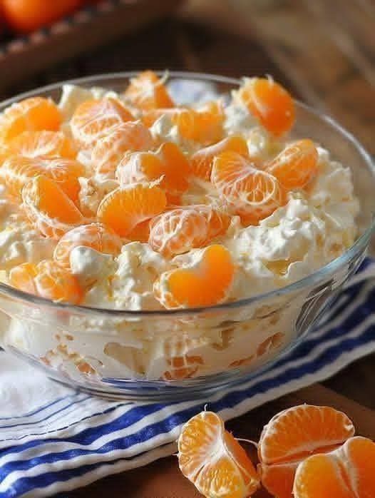 Air Fryer Mandarin Cream Dessert (with Crispy Base)