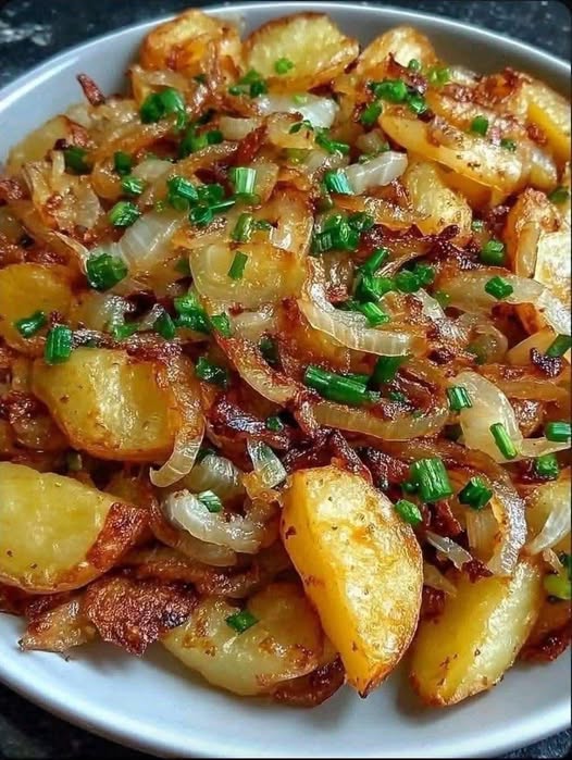 Air Fryer Fried Potatoes & Onions