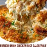 French Onion Chicken Rice Casserole