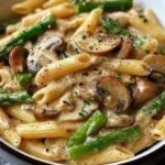 Weight Watchers Creamy Mushroom and Asparagus Chicken Penne