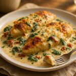 Keto Creamy Tuscan Garlic Chicken