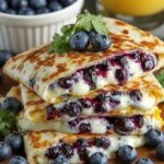 Vegan Blueberry Quesadillas