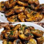 Vegan Glazed Mushrooms