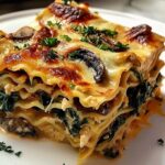 Vegan Spinach & Mushroom White Lasagna