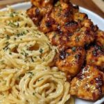 WW Lemon Garlic Butter Chicken with Creamy Parmesan Pasta
