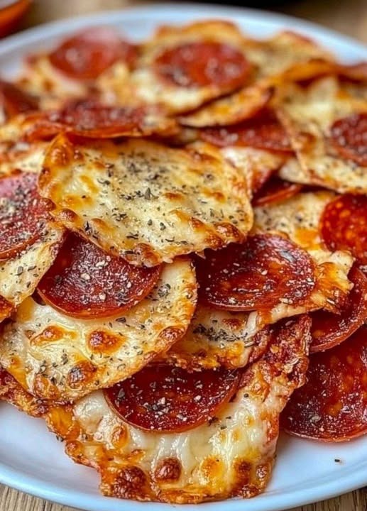 Keto 2 Ingredient Pizza Chips