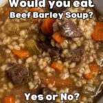 Air Fryer Beef & Barley Soup