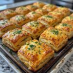 Air Fryer Cheesy Puff Pastry Squares
