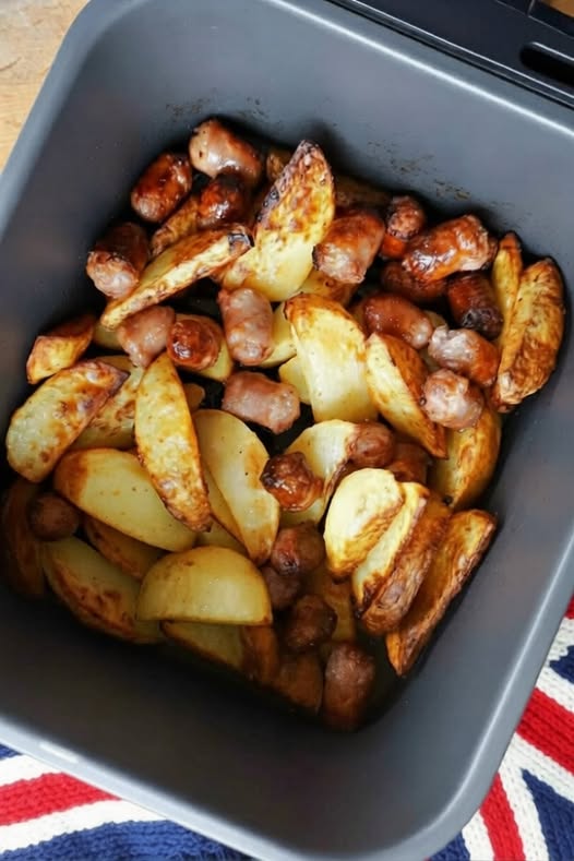 Air Fryer Sausage and Potatoes