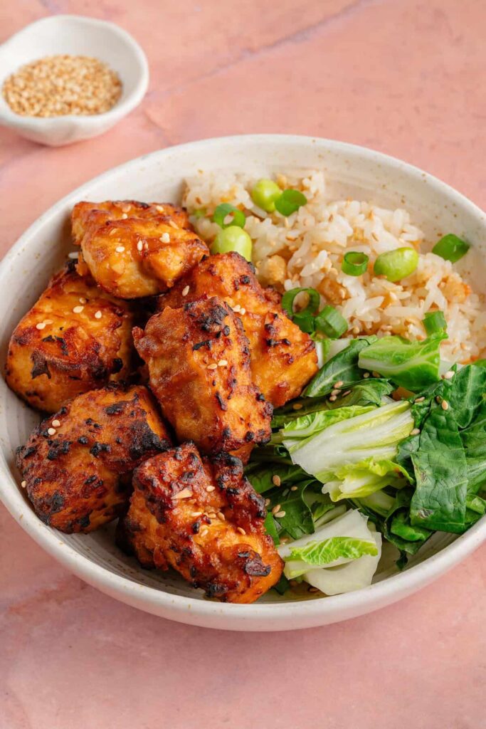 Air Fryer BBQ Tofu Nuggets