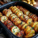 Crispy Air Fryer Garlic Herb Potatoes