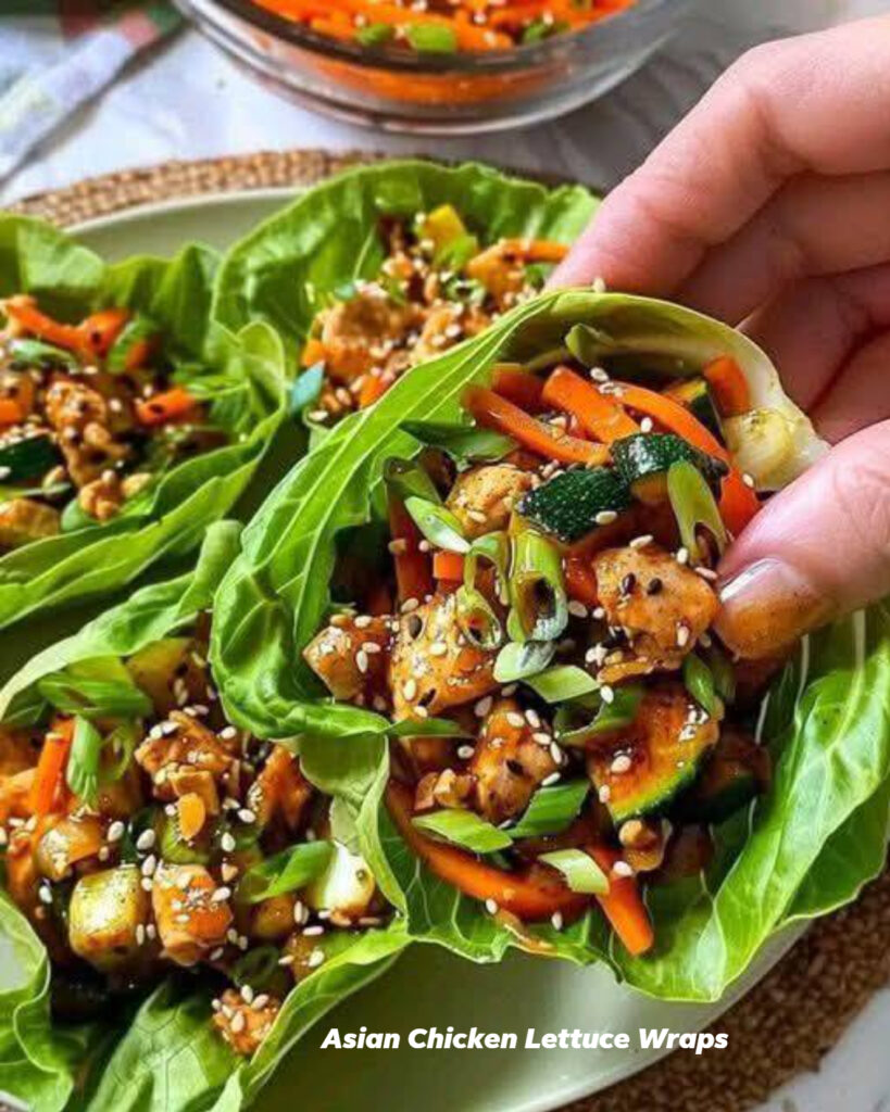 Asian Chicken Lettuce Wraps