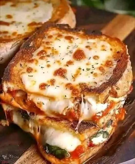 Bariatric Chicken Parmesan Grilled Cheese Sandwich