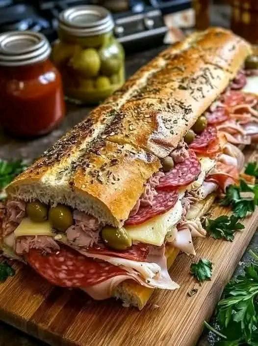 Bariatric Giant Muffaletta Italian Sandwich