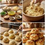 Cheesy Garlic & Herb Stuffed Biscuits
