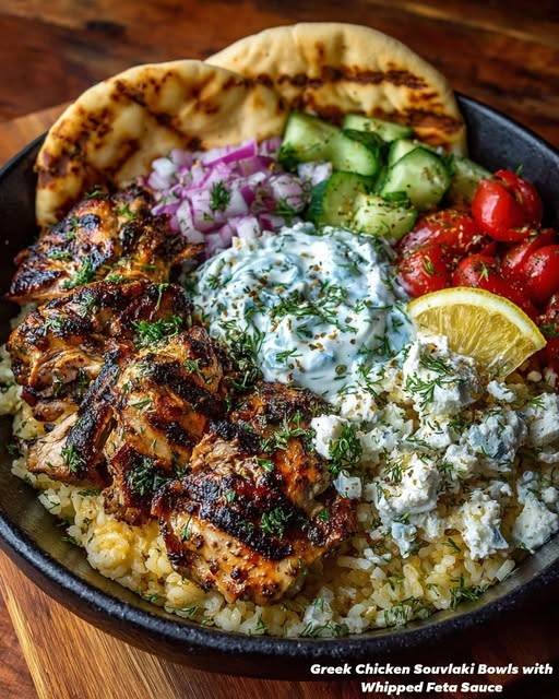 Greek Chicken Souvlaki Bowl (Quick & Best)
