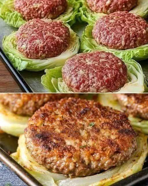 High-Protein Cabbage Steak Burger Patties