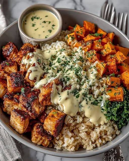 High-Protein Chicken & Sweet Potato Power Bowl