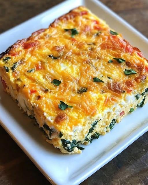 High-Protein Veggie Egg Bake (Low-Carb)
