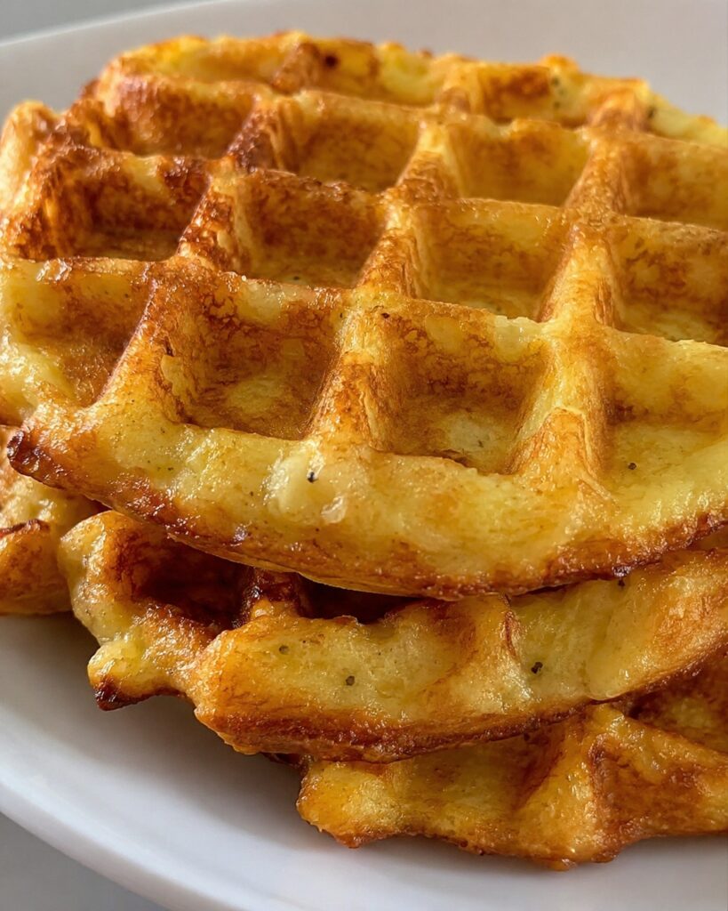 Keto Crispy Cottage Cheese Chaffle