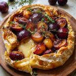 Keto Baked Brie with Roasted Plums and Thyme