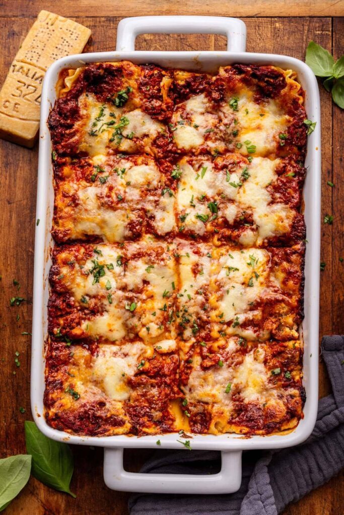 Lasagna Bolognese With Ricotta