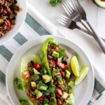 Lean Turkey Taco Lettuce Wraps with Salsa