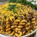 Mediterranean Cheesy Sloppy Cheeseburger Pasta