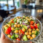 Mediterranean Chickpea Salad with Lemon Tahini Dressing