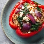 Mediterranean Stuffed Bell Peppers with Quinoa and Olives
