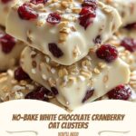 No-Bake White Chocolate Cranberry Oat Clusters (WW-Style)