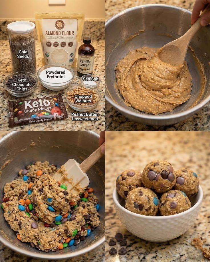 No-Bake Monster Cookie Energy Bites