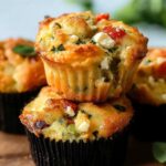 Savory Mediterranean Spinach, Sun-Dried Tomato & Feta Muffins