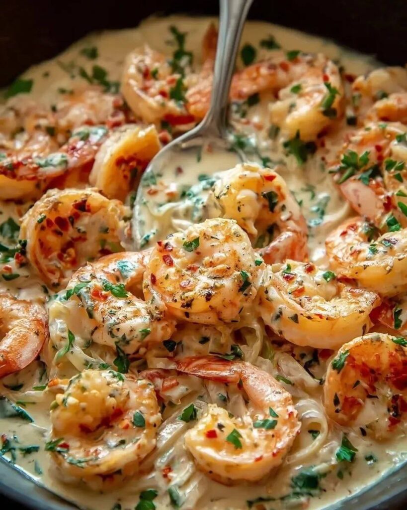 Shrimp Scampi Pasta Bake