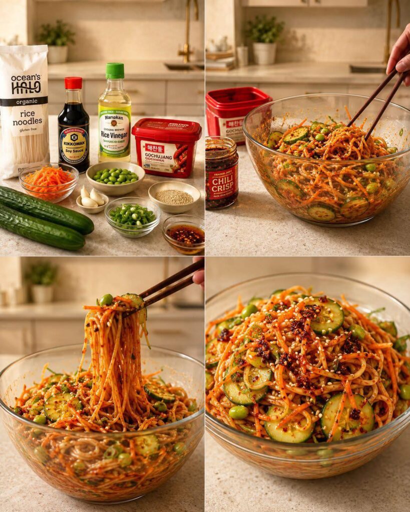 WW Spicy Korean Cucumber Noodle Salad