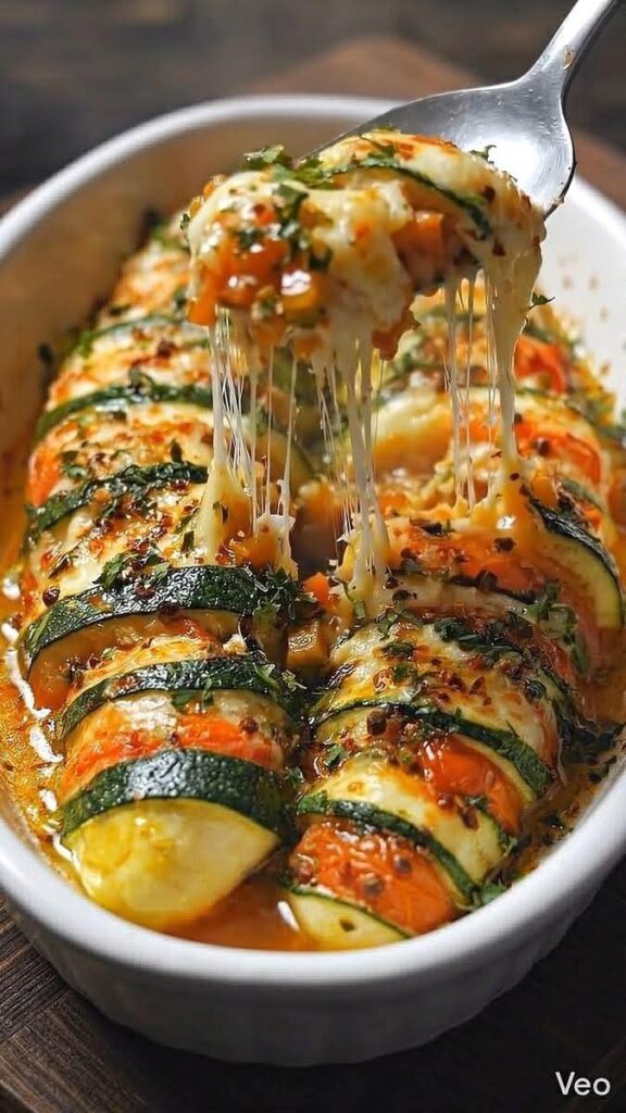 WW Cheesy Hasselback Zucchini Rolls